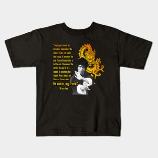 Bruce Dragon Legend Movie Bruce Jeet Kune Do Kids T-Shirt